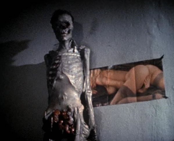 Na Foto: Cena do filme Nekromantik mostra o cadáver que o personagem Rob leva para casa. 