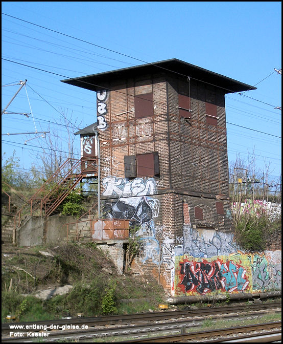 Na foto: Rummelsburg Abzweig Verbindung nach Küstrin, ou simplesmente, Vnk, local de trabalho de Paul Ogorzow. A torre ficava na rota Berlim-Küstrin. Créditos: Kessler.