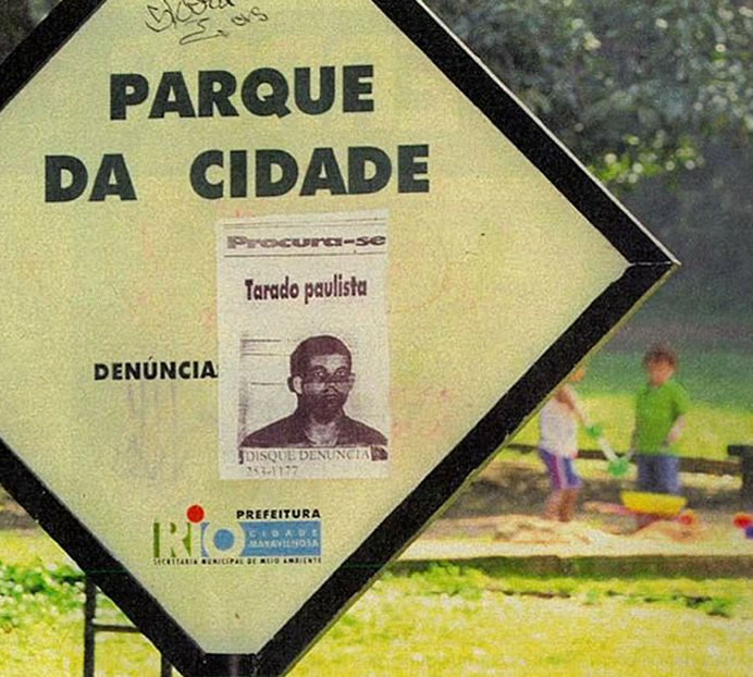 Cartaz de "Procura-se" no Rio de Janeiro. Foto: Revista Veja.