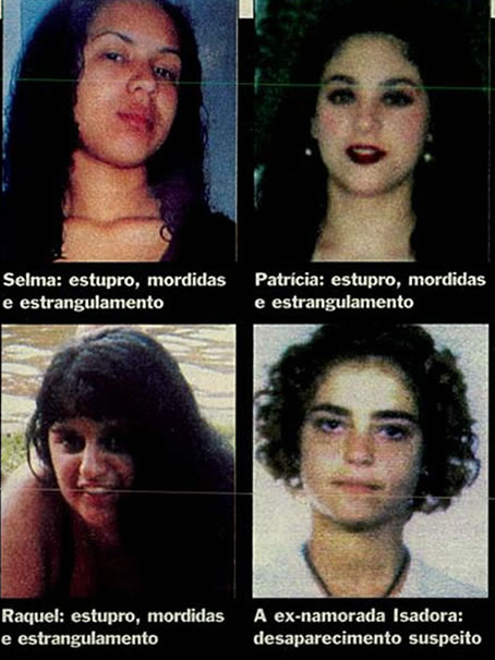 Vítimas do Maníaco do Parque. Foto: Revista Veja.