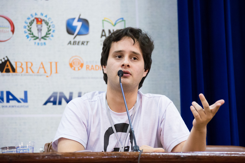 Valério Luiz Filho no 6º Forum Liberdade de Imprensa e Democracia. Foto: apublica.org.