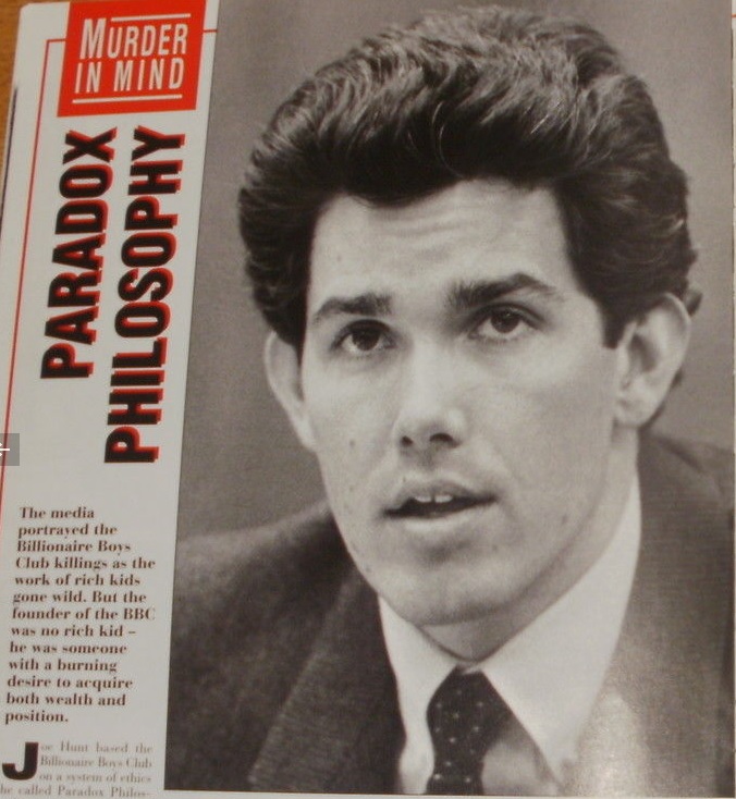 Joe Hunt foi tema da famosa revista criminal Casebook em 1992.